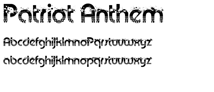 Patriot Anthem font